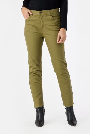 JENSEN - Jane 7/8 Jeans - Grøn - Curvy Fit - Smalle Ben