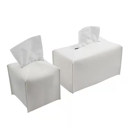 Lommetørklædeholder skifter til en ny firkant, 2-delt sæt, hvid 2