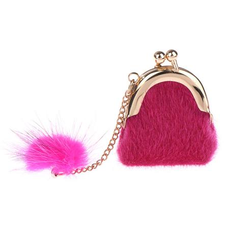 1:6 Dollhouse Miniatyr Plyschväska Handväska Väska Förvaringsväska Modell