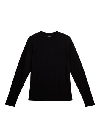 J.Lindeberg - Arnie mock neck LS t-shirt - Black - Homme - XL