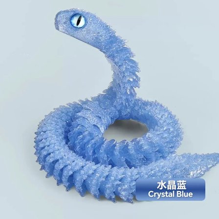 30/60cm 3D-tulostettu käärme hauska liikkuva nivel simulaatio käärme toimintahahmot luova koti toimisto työpöydän koriste lasten lahjat