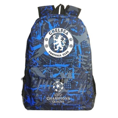 Graffiti Chelsea Uefa Champions League Skulderbag Fan Ryggsekk Student Skolebag Oppbevaringsbag