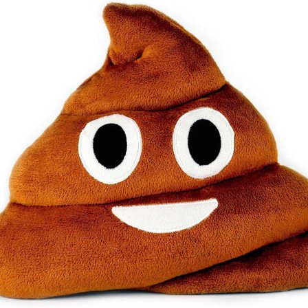 Emoticon-tyyny - Värikäs hymyilevä kakka KLB