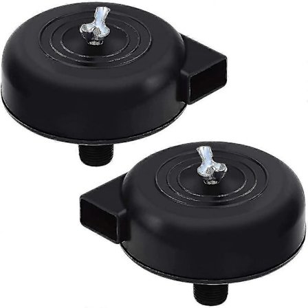 2 st Kompressorfilter, 16 mm 3/8pt Hane Gänga Tyst Kompressor För Luftkompressor (svart) UiN MNJ