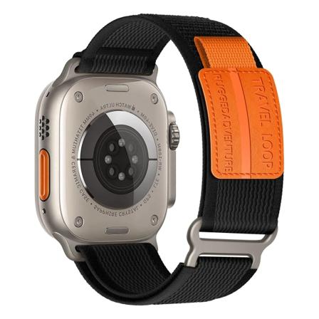 Rem för apple watch band 44mm 45mm ultra 49mm 40mm 42mm 41mm 38mm 40 44 mm trail loop correa armband iwatch series 9 se 8 2 Leather Black 42 44 45 49 