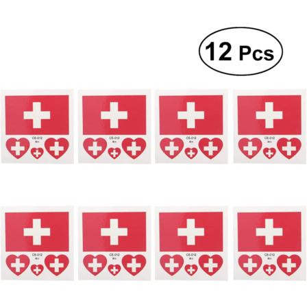 12 St Vm2022 Landsflagga Matcher Klistermärken