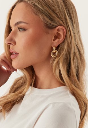 Pilgrim Agni Earrings Gold-plated Gold Klær