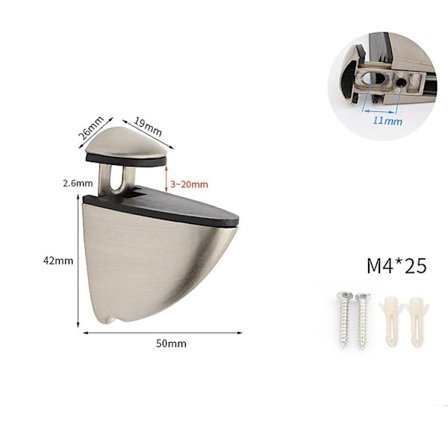 Glasdørklemme Glashyldeholder STYLE 5 STYLE 5