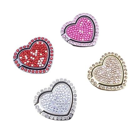 4 kpl matkapuhelimen rengasjalustaa (ihastuttava), puhelimen rengaspitime timanttikiilto sormenjalkatuella, metalliote, jossa painonappi