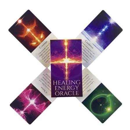 Healing Energy Oracle Cards 54 Tarot Englanti Visions Ennustusversio Korttipakka Lautapelit Juhliin