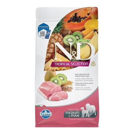 Farmina N&D Dog Medium & Maxi Tropical Selection Pork Per Cani