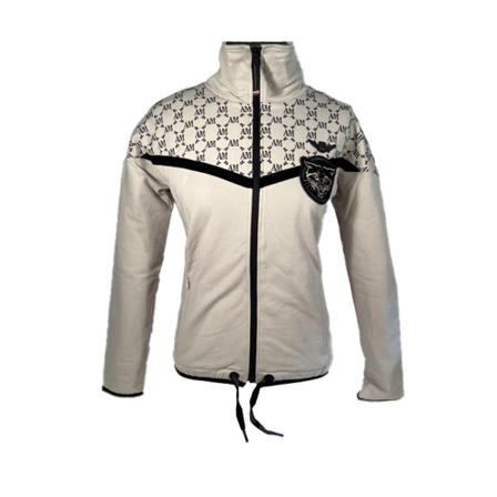 Aeronautica Militare, Zipped sweatshirt Beige, Dames, Maat:S
