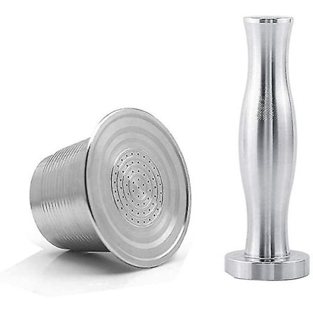 Uudelleenkäytettävä Kahvikapseli Täytettävä Tamperista Terästä Nespresso