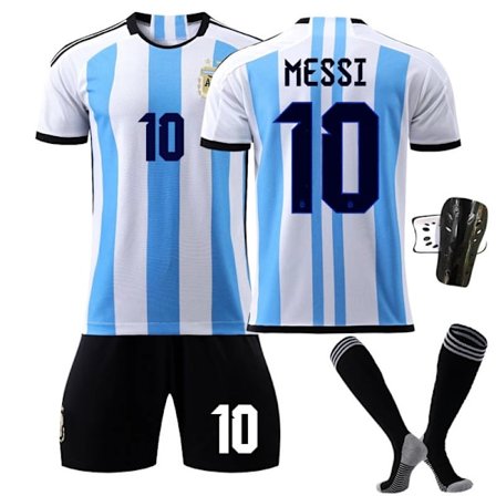 Fodboldtrøje, Nr. 10 Blå Trøje, Fodboldtøj med S