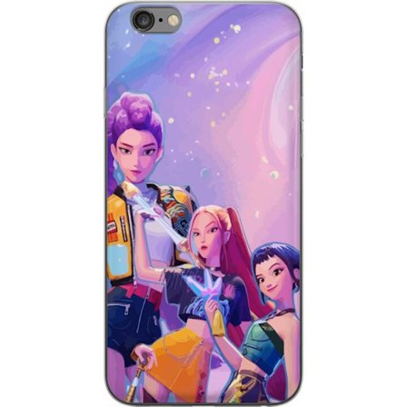 Kompatibelt Mobildeksel til Apple iPhone 6 Plus Futuristiske popdamer i neonfarger med magiske detaljer mot en drømmeaktig galaksebakgrunn