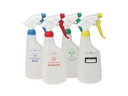 Sprayflaska Gul "Brukslösning" - Lyreco - Städ och hygien - Städredskap - Sprayflaskor