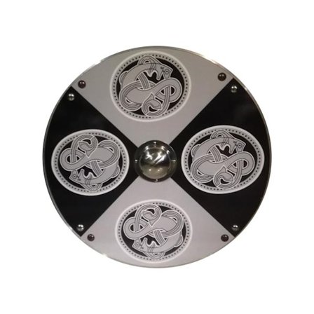 Trämedeltida fyra ormar Viking Shield SWE80