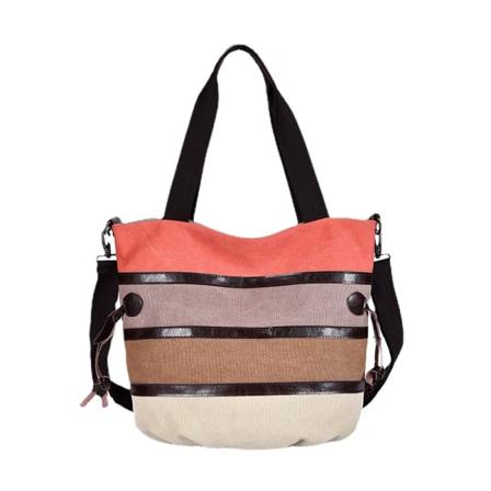 Dam Handväska Mode Axelväska Casual Handväska Kontrastfärg Stor kapacitet Pink (small Size)