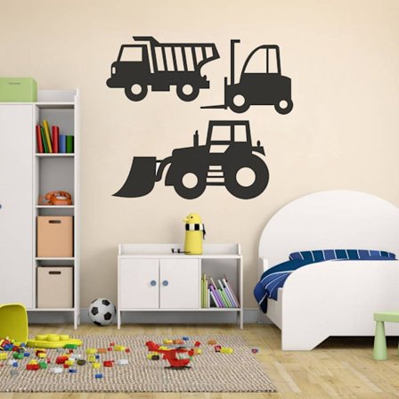 3 Bilar vinyl vägg klistermärken