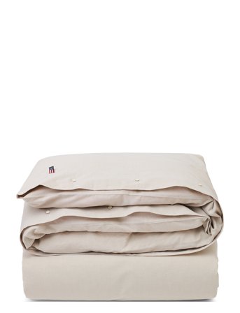 Lexington Home Pin Point Beige Cotton Duvet Cover - Beige - 220X220CM