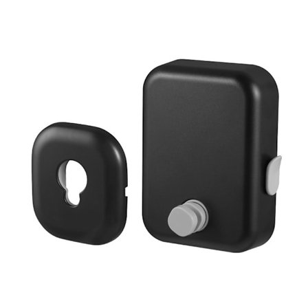 4,3 m Musta Kääntyvä Vaatetanko Seinäkiinnitys - Ruostumaton