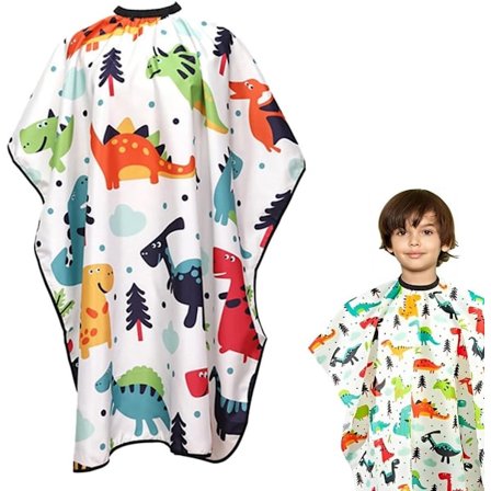 Barneklippekappe - Justerbar Hals Klippekappe - Hvit