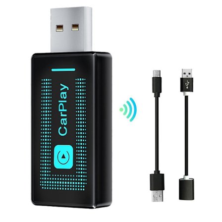 Trådlös CarPlay-adapter 2024 Slankaste, Nyaste Snabbaste och Minsta Trådlösa CarPlay-adapter,Factor