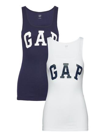 V-Sl Bf Tank Logo 2 Pack Top Ærmeløs Top Navy GAP