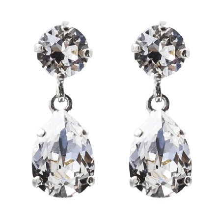 Caroline Svedbom Mini Drop Earrings Crystal Smycken & klockor Dam Silver ONESIZE