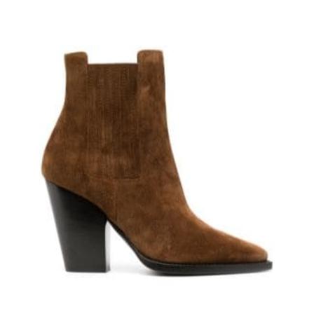 Saint Laurent, Theo Ankle Boots Bruin, Dames, Maat:40 EU