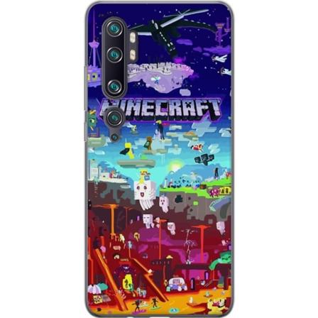 Xiaomi Mi Note 10 Pro Läpinäkyvä kuori Minecraft