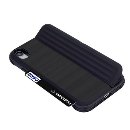 Exxo-skyddsskal Med Plats För Kort För Iphone Xr Lila