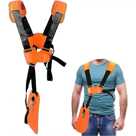 Stihl - Arns Dobbelt Skulder med Justerbar Nylonrem til Havearbejde (Til Stihl Fs, Km Serien), Orange