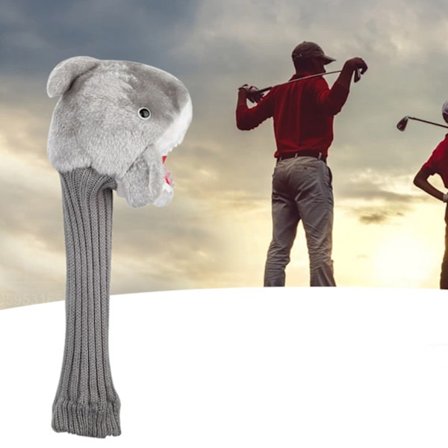 Hajhuvud Djur Golf Trä Driver Huvudskydd