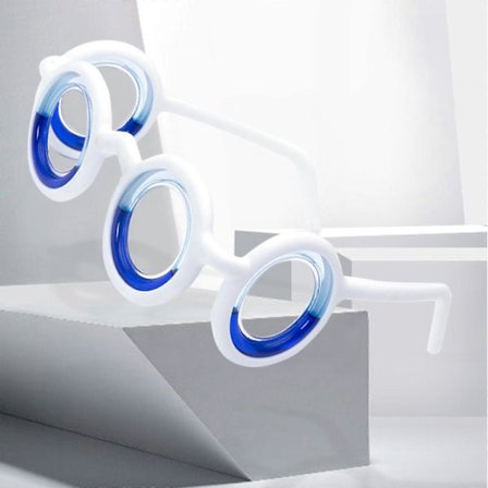 Anti-Kvalmeglass Anti-Svimmelglass Flytende Kvalmeglass Reise hvit