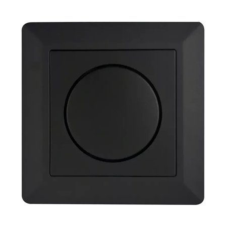Micro Matic Dimmerfront til MicroDim ZB250 Matt Sort