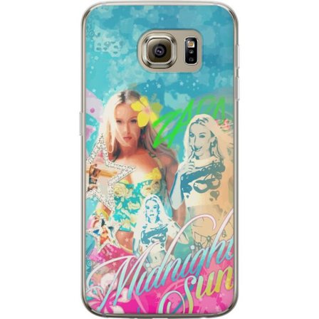 Yhteensopiva Puhelinkuori Samsung Galaxy S6 Seikkailumaailma Steve, Creeper ja eläimillä värikkäässä palikkagrafiikassa