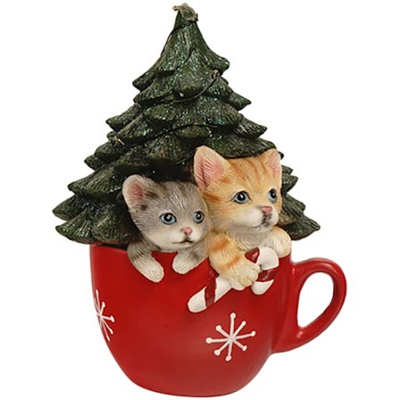 1 kpl Pohjoismainen joulukuusi hartsi söpö kissa-aiheiset koriste-esineet baariin kahvilaan ravintolaan