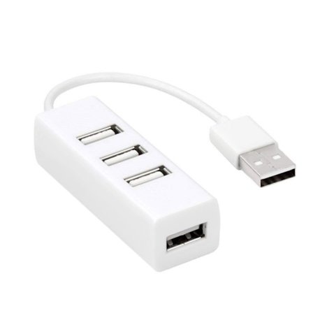 USB 2.0-Hub 4 Porte – Hvid