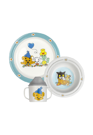 BAMSE Barnservis i RPET, Ballong Mata & äta Flerfärgad ONESIZE