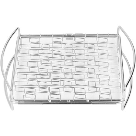 Grillkorg, Grillkorg i rostfritt stål, Stor hopfällbar grillkorg, Grillkorg - Grilltillbehör