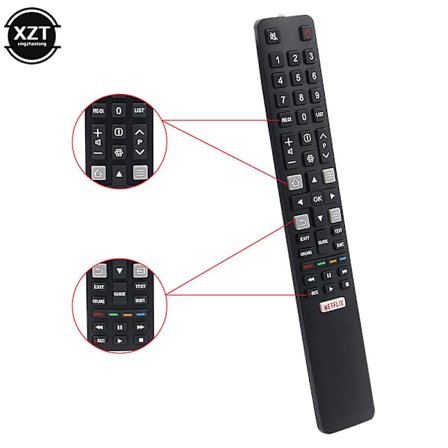 Rc802n Ya12 Fjernkontroll for TCL Smart TV med RCE-funksjon med Netflix-knapp Kompatibel for Yul1 Rc802n Ya12 Rm-l1508