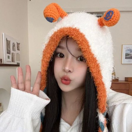 Handvirkade bombermössor Virkad stickad mössa 6 6