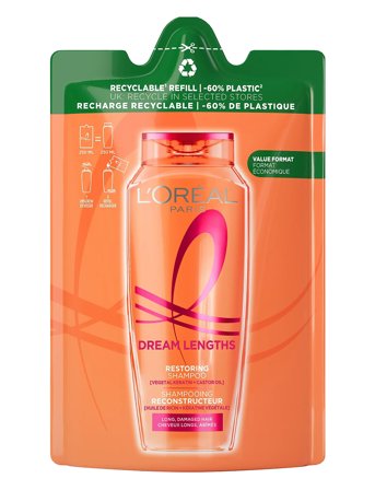 L'Oréal Paris L'oréal Paris Elvital Dream Length Shampoo Refill För Långt Hår 500 Ml - Nude - 250 ML