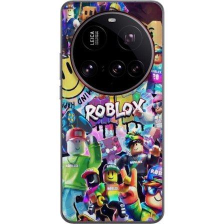Kompatibelt Mobilskal till Xiaomi Xiaomi 15 Ultra Stor färgglad Roblox-värld med många karaktärer, energifylld gaming-illustration perfekt för ba