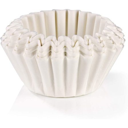 Sett med 100 universelle filterposer, nøytrale i smak, for kaffemaskiner