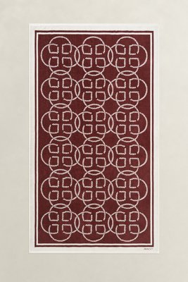 GANT - Strandhåndkle med monogramtrykk fresh soil