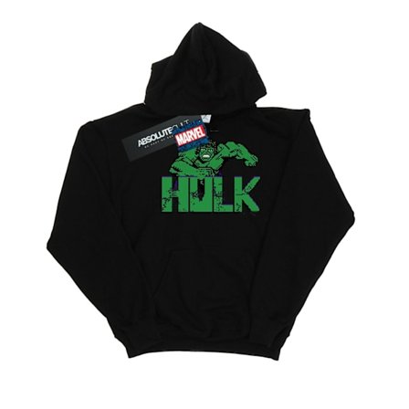 Marvel Pojkar Hulk Pixelated Hoodie 5-6 År Svart