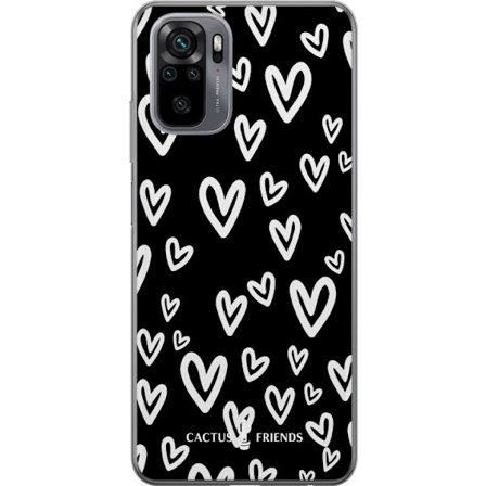 Kompatibelt Mobildeksel til Xiaomi Xiaomi Redmi Note 10 Cactus and Friends - Handdrawn Love Chaos