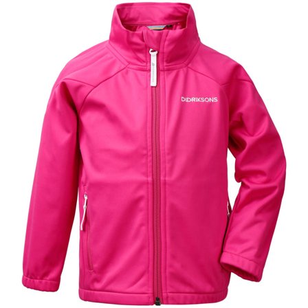 Didriksons Vinden Kids Jacket 2 Children soft shell jackets Pink 120